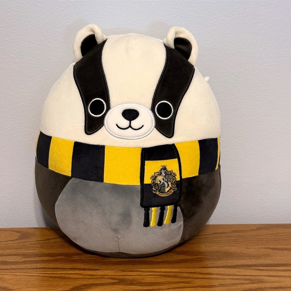 Squishmallows Harry Potter Hufflepuff Badger Plush 10 inch Wizarding World 2023
